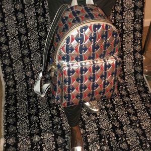 Anya Hindmarch Carrefour Metallic Capra Backpack